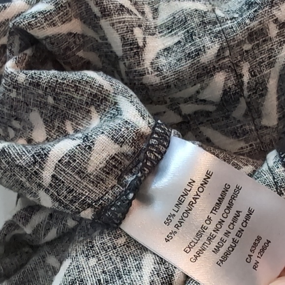 Jules & Leopold Studio Casual Linen-Rayon Capris Size M NWOT Elastic Waist - Picture 8 of 10